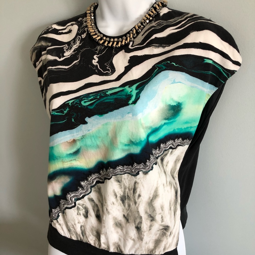 3.1 Phillip Lim beaded top with silk